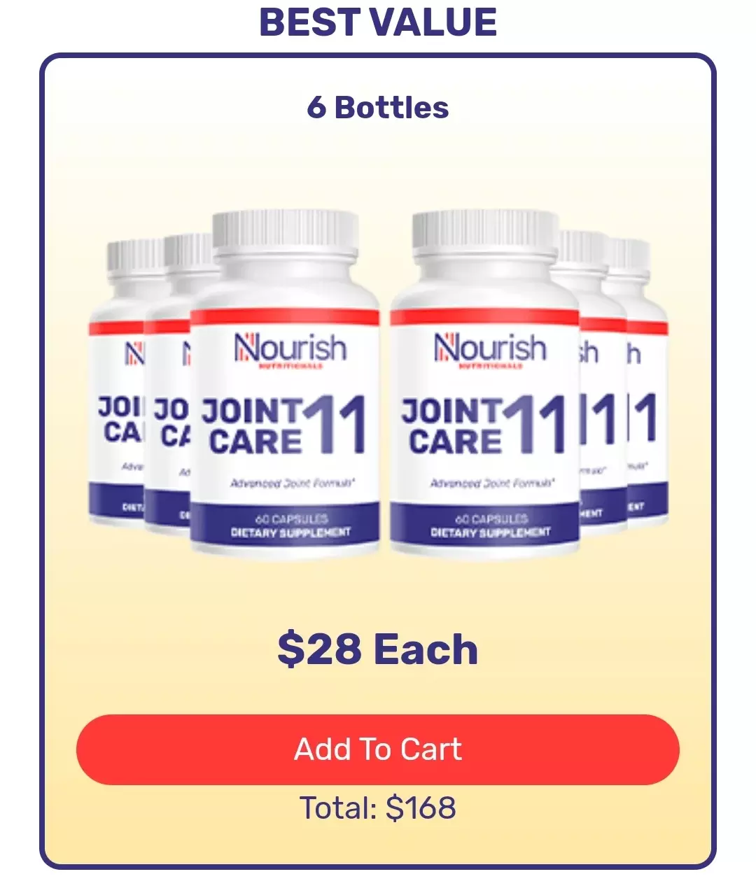 JointCare 11™ 6 bottles pricing